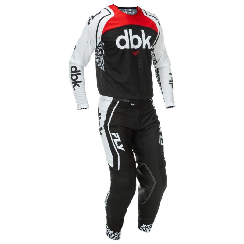 Fly Racing Evolution Dst Dbk Motocross Offroad Black/White/Red Pants-280362