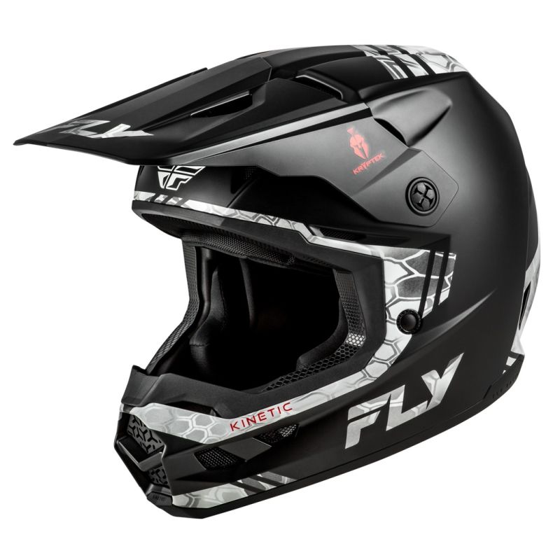 2026 Fly Racing Kinetic Verdict Kryptek MX Motocross Offroad Black Gray Helmet -280189