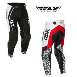 Fly Racing Evolution Dst Dbk Motocross Offroad Black/White/Red Pants-0