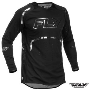 Fly Racing Evolution Dst Se Spark Motocross Offroad Black/Silver Jersey-0
