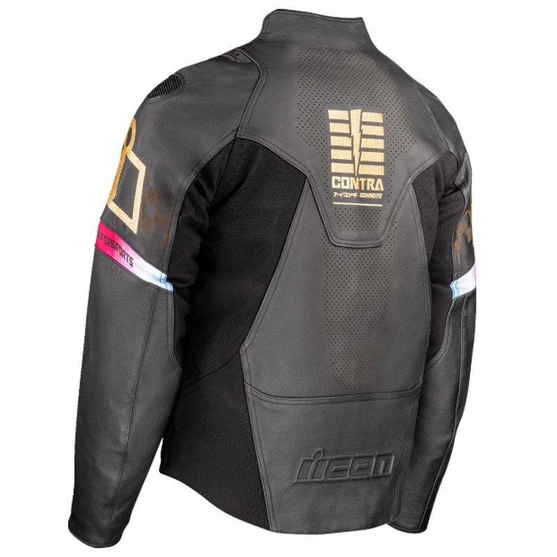 Icon Contra3 Leather Rizz Rizz Street Motorcycle Jacket - Pick Size & Color-281369
