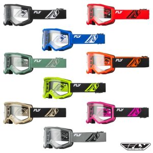 Fly Racing Focus Clear Lens MX Motocross Offroad Adult Goggles -Pick Color-0