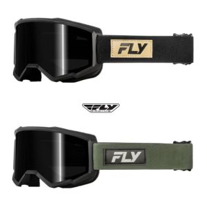 Fly Racing Focus Sand Dark Smoke Lens MX Motocross Offroad Goggles - Pick Color-0