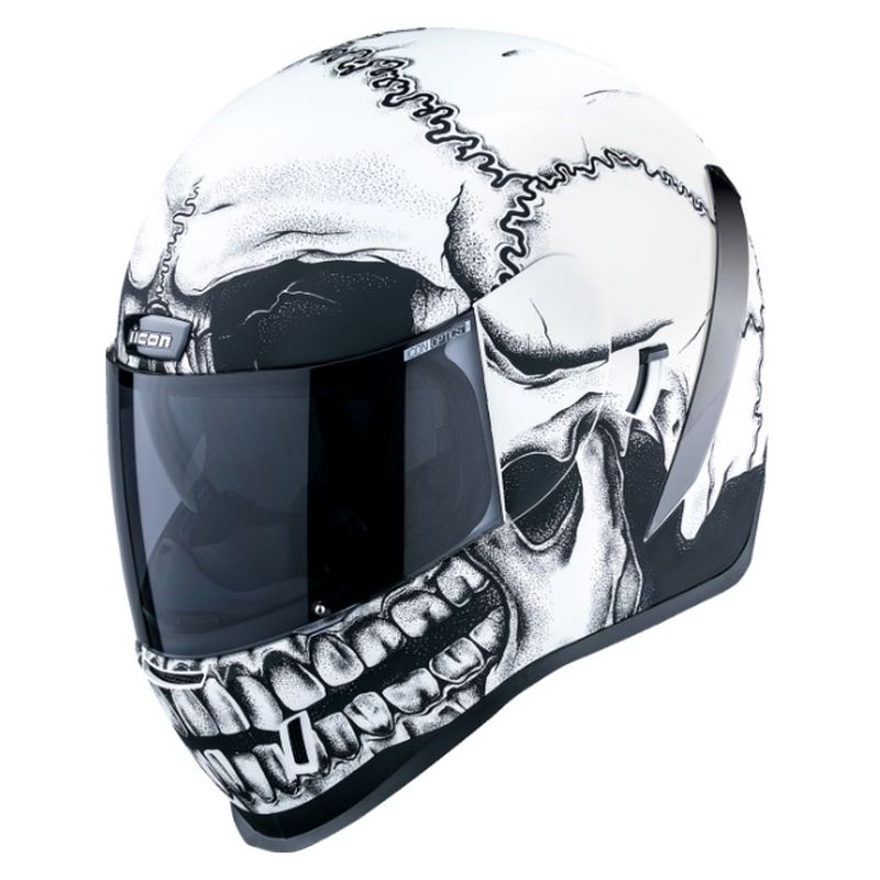 Icon Airform Crestfallen Full Face Street Motorcycle White Helmet -Pick Size-282973