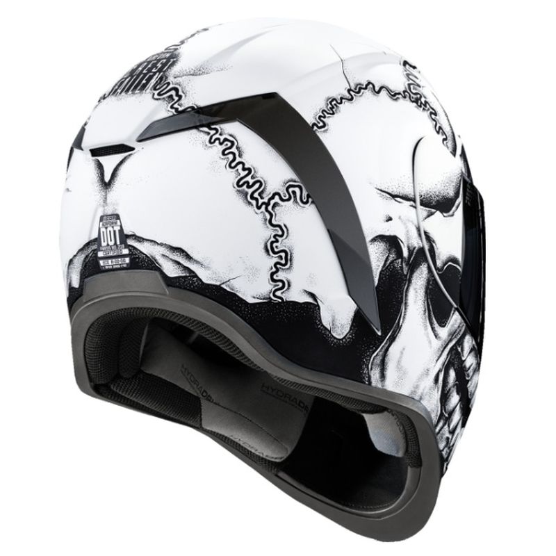 Icon Airform Crestfallen Full Face Street Motorcycle White Helmet -Pick Size-282975