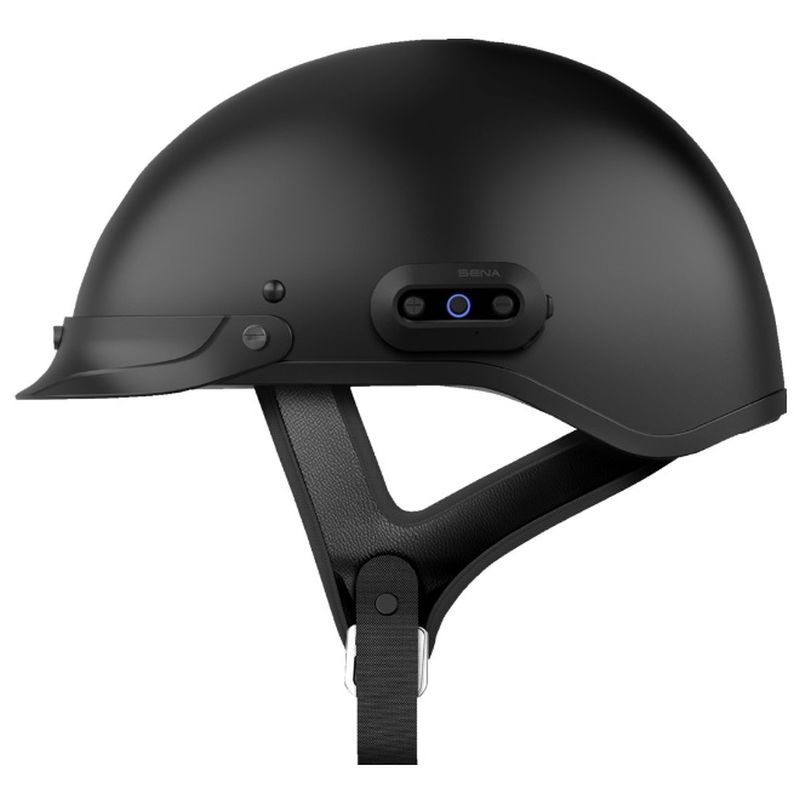 Sena Cavalry 2 Half Face Street Motorcycle Matte Black Helmet - Pick Size-283827