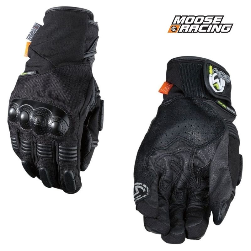 Moose Racing ADV1 Waterproof MX Motocross Offroad ATV Black Gloves - Pick Size-0