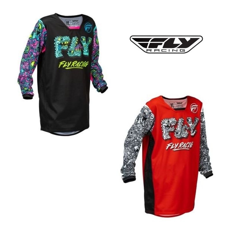 Fly Racing Kinetic Mutant Youth Motocross Offroad Jerseys - Pick Size & Color-0