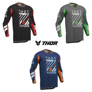 Thor Launchmode Futura Motocross Offroad ATV Jerseys - Pick Size & Color-0