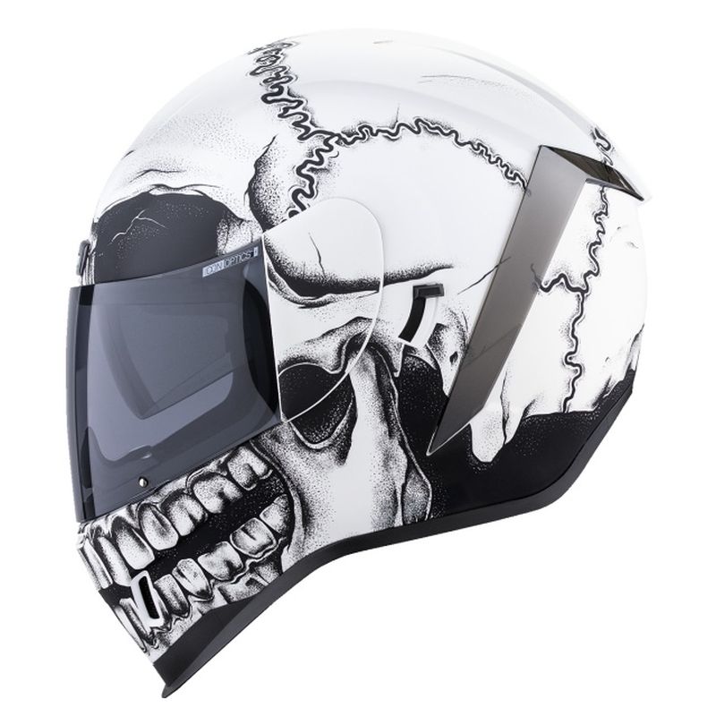 Icon Airform Crestfallen Full Face Street Motorcycle White Helmet -Pick Size-282974