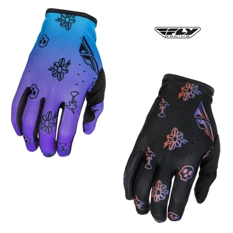 Fly Racing Lite Outline Motocross Offroad ATV Gloves - Pick Size & Color-0