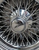jaguar, e-type, rim, chrome rim, wire rim, drahtrad, chrome, sports car, glittering, antique car